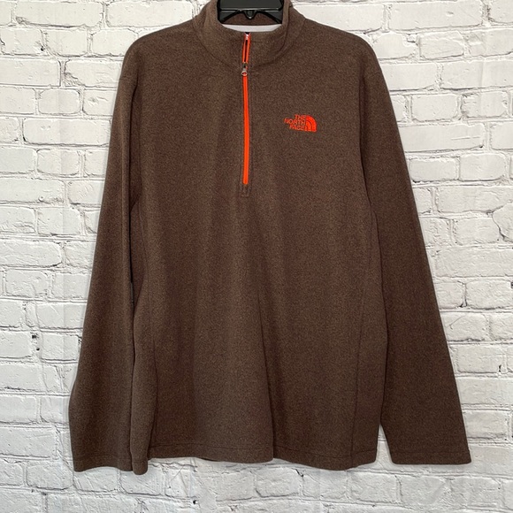 North Face brown half zip pullover - Picture 1 of 3